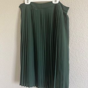 Pleated Midi Skirt